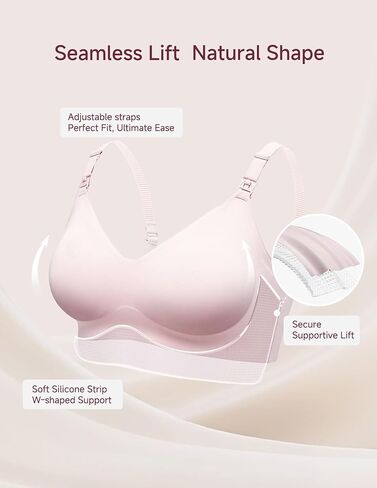 Nursing Bras for Breastfeeding & Maternity Ultra-Soft Seamless Wireless Support, 24/7 Comfort for Pregnancy Nursing Sleep in Kuwait