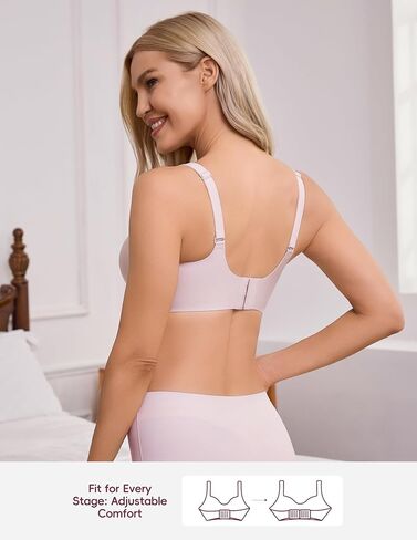 Nursing Bras for Breastfeeding & Maternity Ultra-Soft Seamless Wireless Support, 24/7 Comfort for Pregnancy Nursing Sleep in Kuwait
