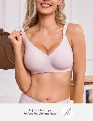 Nursing Bras for Breastfeeding & Maternity Ultra-Soft Seamless Wireless Support, 24/7 Comfort for Pregnancy Nursing Sleep in Kuwait