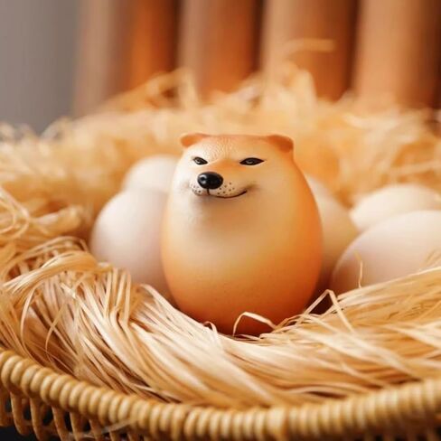 Shibako Dog Squishy Egg, Shibako Dog Egg,Vent Creative Gift Ornaments(4pc) in Kuwait