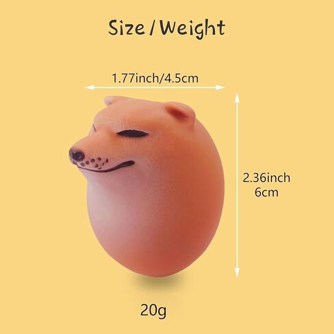 Shibako Dog Squishy Egg, Shibako Dog Egg,Vent Creative Gift Ornaments(4pc) in Kuwait