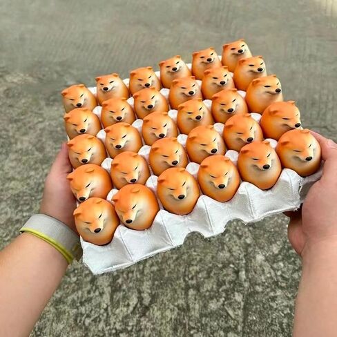 Shibako Dog Squishy Egg, Shibako Dog Egg,Vent Creative Gift Ornaments(4pc) in Kuwait