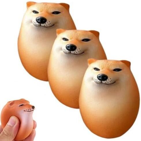 Shibako Dog Squishy Egg, Shibako Dog Egg,Vent Creative Gift Ornaments(4pc) in Kuwait