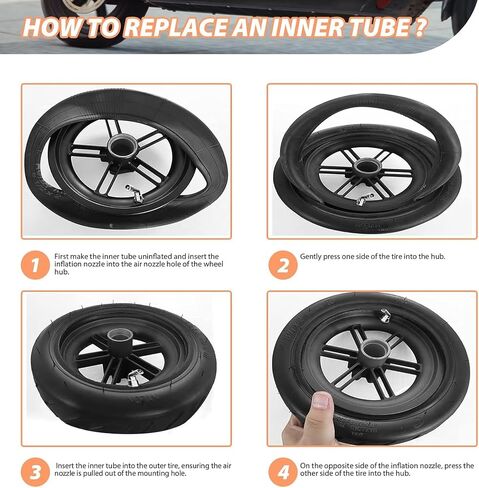 2 Pack 10x1.95/2.125 Scooter Inner Tube 60/70-6.5 Electric Scooter Inner Tube 10 inch in Saudi Arabia