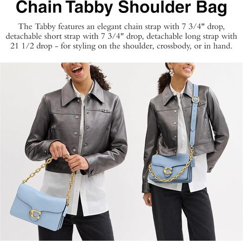 Coach Chain Tabby Shoulder Bag, Warm Brown in Saudi Arabia
