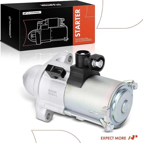 A-Premium Starter Motor متوافق مع Honda Accord 2013-2017 2.4L ، 12V 1.6KW 9-TETH في اتجاه عقارب الساعة ، الإرسال اليدوي ، استبدل# 31200-5A2-A01 in Saudi Arabia