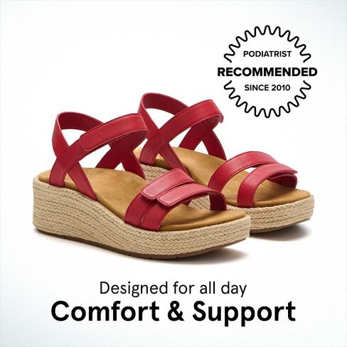 ABEO Solstice Strap Metatarsal Sandal | Arch Support Sandals Women's | Wedge Sandals For Women | Built-In Orthotic Insole in Kuwait