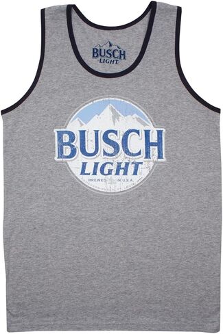 Calhoun Mens Busch Light Circle Mountian Logo Tank Top in Kuwait