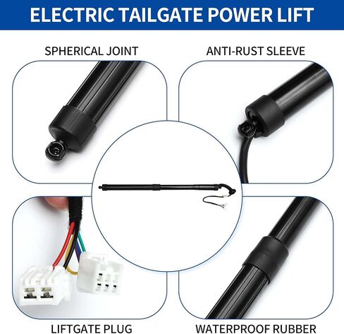 X AutoHaux الخلفية الخلفية اليسار الدعم لرفع الطاقة في Honda Pilot Ex-L Touring 2016-2017 5 Door Liftgate Power Power Strut No.74961TG7315 Electric Trunk Power Liftgate in Saudi Arabia