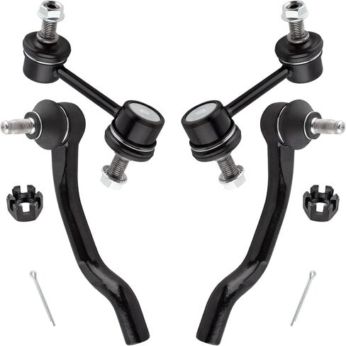 K90456 K90457 ES800460 ES800459 Front Outer Tie Rod Ends Stabilizer Sway Bar Links for Honda Accord 2008 2009 2010 2011 2012 Acura TSX 2009-2014, Pack of 4 in Saudi Arabia