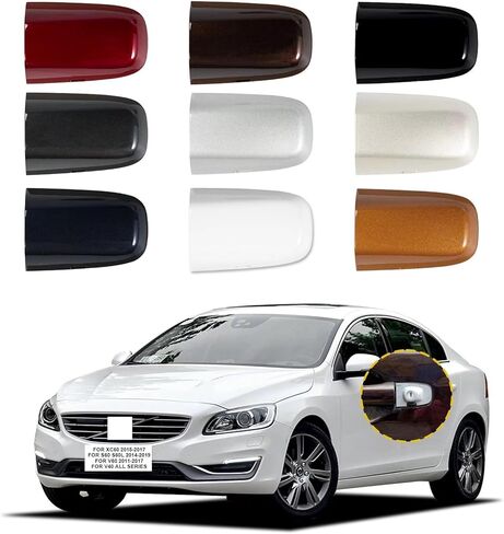 Exterior Door Handle Cap Compatible with Volvo XC60 2015-2017/S60 S60L 2014-2019/V60 2011-2017/V40 All Series 39819800 31349578 Door Handle Cover Accessories Lock Cap Agate Black in Saudi Arabia
