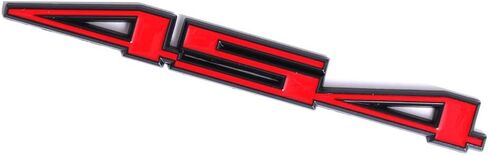 2x 454 شارة الشعار من الألومنيوم شارة Red & Silver لـ 454 (باللون الأسود الأحمر) in Saudi Arabia