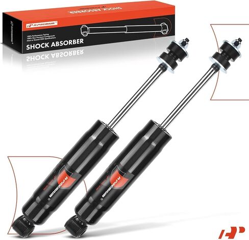A-Premium Front Pair (2) Shock Absorber Compatible with Mercedes-Benz E300 1996-1999, E320 1996-2002, E420 1997, E430 1998-2002, E55 AMG 1999-2001, Driver and Passenger Side, Replace# 2103200930 in Saudi Arabia