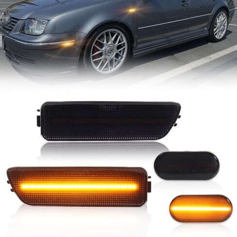 أضواء علامة جانبية LED LED LED لفولكسوا جين 1999-2005 Golf MK4 、 JE-TTA MK42000-2003 GTI/R32 MK4،1999-2002 CABRIO in Kuwait