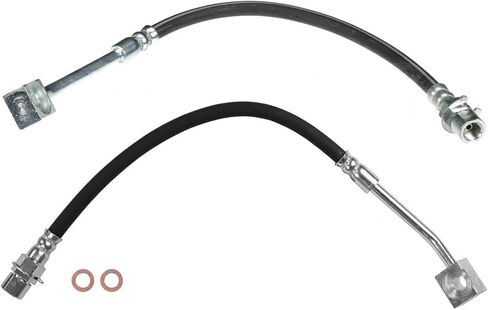 2PCS Front Brake Line Brake Hydraulic Hose Liner Brake Fits Ford Mustang 1999 2000 2001 2002 2003 2004 in Saudi Arabia