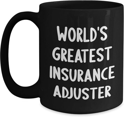 World's Greatest Insurance Adjuster Funny Gifts from Insiders to Insurance Adjusters - Unique Black Coffee Mug for Christmas - 11oz or 15oz - Microwave and Dishwasher Safe in Saudi Arabia