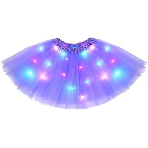 TWINKLEDE Light Up Tutu Skirt LED Tulle Dance Tutus Sparkly Ballet Party Costume Skirts for Women in Kuwait