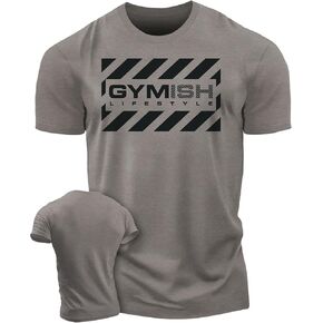 Gymish Lifestyle Gym Workout Shirts for Men, Funny Lifting T-Shirt in Kuwait