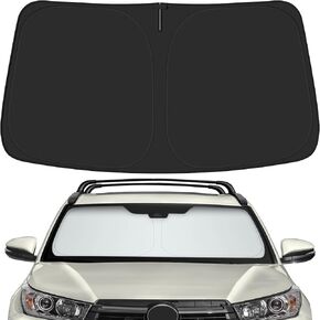 Car Windshield Sun Shade for Toyota 2014-2019 Highlander Accessories (OEM Design) عزل عزل قابلة للطي Sunshade للحماية النهائية in Kuwait