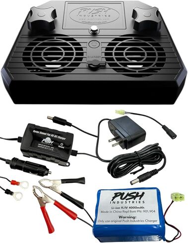 Push Industries 901.901 Vortex Kennel & Crate Fan Powered by 120V or Inc. Rechargable Battery - Multi Speed (Each) in Saudi Arabia