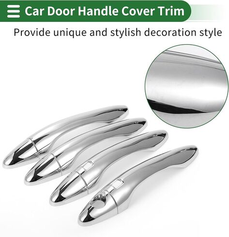 Motoforti Smart Car Door Handle Cover Trim, Side Door Handle Cover, for KIA Optima K5 2011-2015, ABS Silver Tone 1 Set in Saudi Arabia