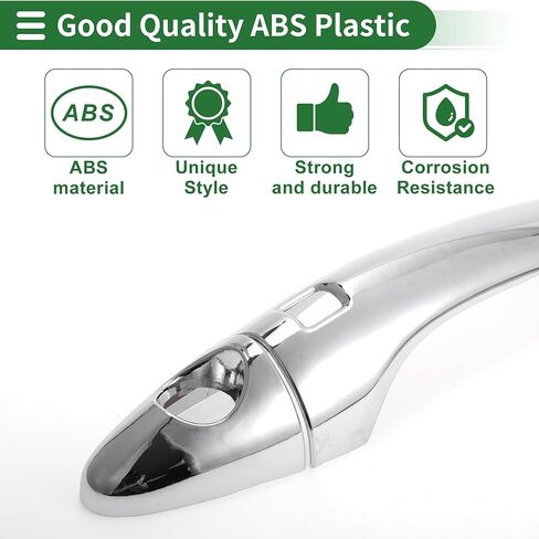 Motoforti Smart Car Door Handle Cover Trim, Side Door Handle Cover, for KIA Optima K5 2011-2015, ABS Silver Tone 1 Set in Saudi Arabia
