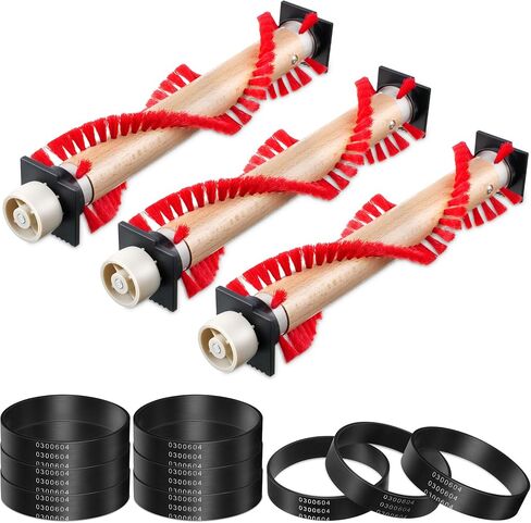 Landhoow 2 Pcs Vacuum Roller Brush, 6 Pcs Vacuum Belt, Replacement for XL Roller Brush XL Belt 0300604 Compatible With Oreck XL Upright Vacuum Cleaner to Keep Neat and Tidy for Home, Office in Kuwait