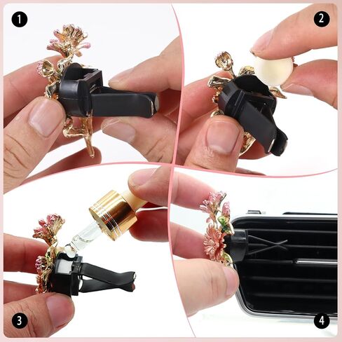 Bat Air Vent Clip Car Air Freshener Outlet Clips Natural Abalone Shell Seashell Color Vampire Bat Car Accessories Gothic Car Decor Refillable Car Diffuser Clips (Medium Bat) in Saudi Arabia