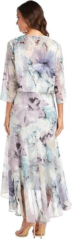 R & M RICHARDS ELEGANT LOW LOW LOW FLUROL PRINT PRINT DRELS W/ 3/4 SEREVE ARIVE BOLERO in Saudi Arabia