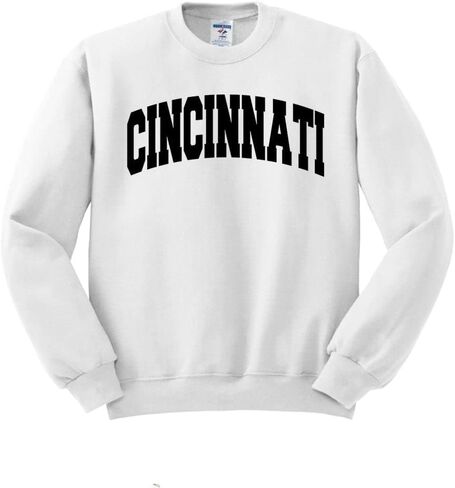 TeesAndTankYou Cincinnati College Style Sweatshirt Unisex in Saudi Arabia