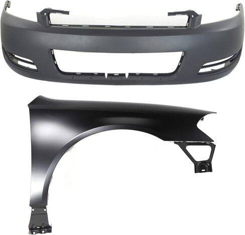 Garage-Pro Fender Kit Compatible with 2006-2013 Chevrolet Impala Primed with Bumper Cover, For LS Model Front, Passenger Side in Saudi Arabia