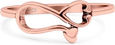 Blue Apple Co. Stethoscope Ring Oxidized Band Solid 925 Sterling Silver Thumb Ring (7mm) in Saudi Arabia
