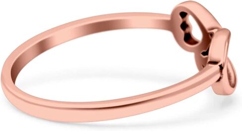 Blue Apple Co. Stethoscope Ring Oxidized Band Solid 925 Sterling Silver Thumb Ring (7mm) in Saudi Arabia