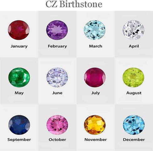 SISGEM 10K 14K 18K Gold Natural Diamond Personalized Name Rings with 1-6 CZ Birthstone Customized Birthstone Rings for Women Mom Mothers Birthstone Rings in Saudi Arabia