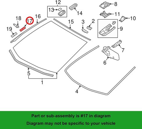 OAUTOO 10pcs Windshield Side Moulding Clip for Toyota & Lexus 75545-30170 in Saudi Arabia