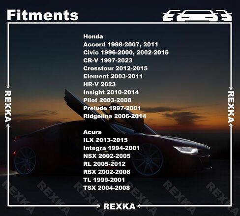Rexka 50pcs Hood Trunk Molding Clip Clip لـ Honda Acura 91518-SM4-003 Accord CR-V Civic Crosstour Element in Saudi Arabia