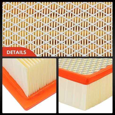A-Premium Engine Filter متوافق مع Ford Mustang 2010-2014 ، 3.7L 4.6L 5.0L ، لوحة مرنة ، استبدل# AR3Z9601B in Saudi Arabia