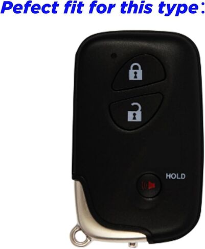 Key Fob Cover for Lexus RX 350: 3 Buttons Key Fob Case Fit for Lexus CT 200h RX 350 450h 2011 2012 2013 2014 2015 2016 2017丨Remote Protector HYQ14ABK HYQ14AEM HYQ14AAB HYQ14ACX (Black) in Saudi Arabia