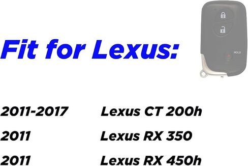 Key Fob Cover for Lexus RX 350: 3 Buttons Key Fob Case Fit for Lexus CT 200h RX 350 450h 2011 2012 2013 2014 2015 2016 2017丨Remote Protector HYQ14ABK HYQ14AEM HYQ14AAB HYQ14ACX (Black) in Saudi Arabia