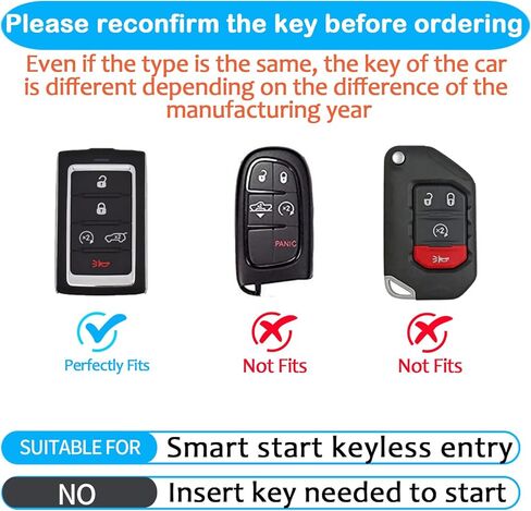 Tukellen for Jeep Key Fob Cover Soft TPU Full Protection Key Shell Key Case Compatible with 2021 2022 2023 2024 2025 2026 Grand Cherokee L Grand Wagoneer (5 Buttons, Red) in Saudi Arabia