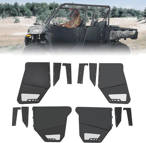 KEMIMOTO 4PCS Aluminum Half Door with PC Window to Widen Perspective Compatible with CFMOTO Uforce 1000 XL 2022-2025, Door Panels 1000 XL Accessories in Saudi Arabia