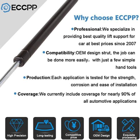 ECCPP Lift Supports Front Hood Struts Gas Springs Shocks for Volkswagen Touareg 2004-2010 Compatible with PM3075 Strut Set of 2 in Saudi Arabia