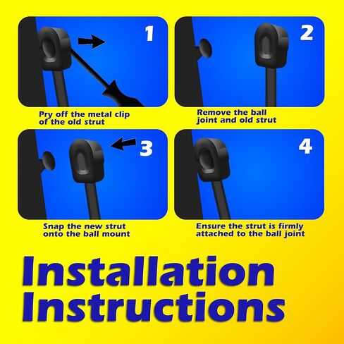 Tuff Support 2 قطعة (مجموعة) Liftgate Lift Pudains يناسب 2013 إلى 2019 Hyundai Santa Fe بدون توفير الطاقة بدون قوسين in Kuwait