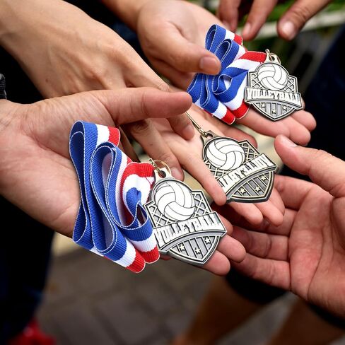 Tondiamo 24 Pcs Basketball Medal Award Medals Bulk Sports Medals with Neck Ribbons 1.97 Inches Winner Award Prize Gift for Sports Themed Party Favors Tournaments School Match Competition Teams in Saudi Arabia