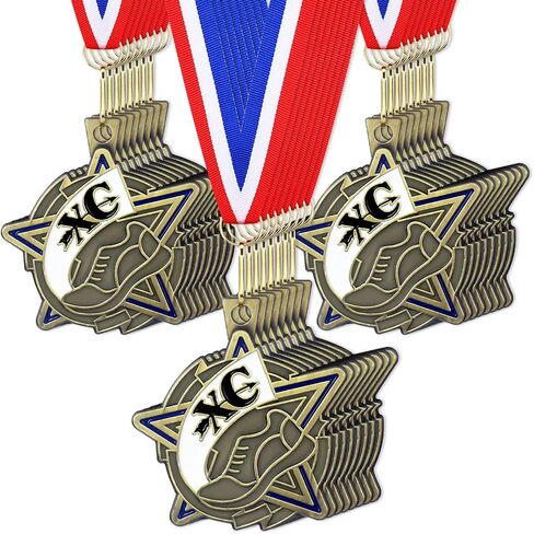 Tondiamo 24 Pcs Basketball Medal Award Medals Bulk Sports Medals with Neck Ribbons 1.97 Inches Winner Award Prize Gift for Sports Themed Party Favors Tournaments School Match Competition Teams in Saudi Arabia