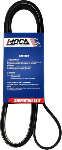 MOCA 6PK2020 EPDM Serpentine Belt fits for Cadillac 1997-2001 Catera, for Chrysler 2015-2017 200 2.4L, 2008-2009 Town & Country 3.8L/3.3L, for Dodge 1997-2002 Dakota 2.5L, 2013-2014 Dart 2.0L in Saudi Arabia