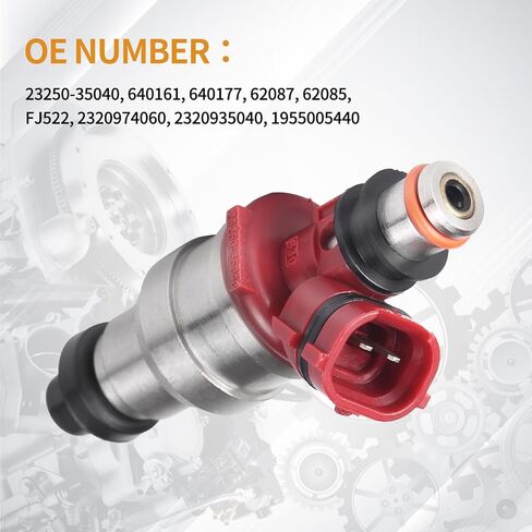 4PCS Fuel Injectors 2 Holes Compatible with Toyota T100 1993-1994 Base DX SR5 One-Ton Standard Cab Pickup 2-Door 3.0L Toyota 4Runner Pickup Replace# 23250-35040 2320935040 2320974060 in Saudi Arabia