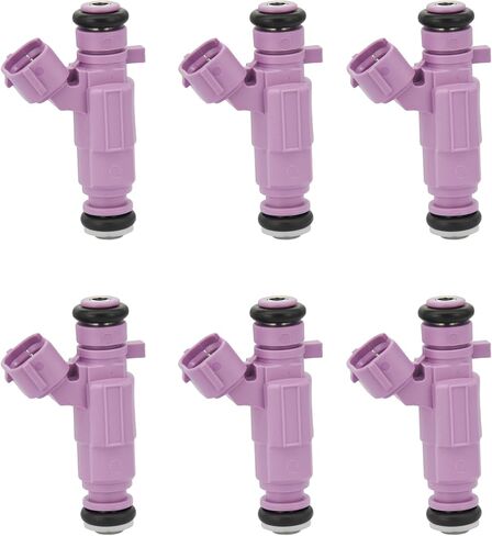 4PCS Fuel Injectors Compatible with Hyundai 2001-2004 Santa Fe, 1999-2005 Sonata; Compatible with Kia 2001-2006 Optima, 2001-2004 Magentis, L4 2.4L, Replace# FJ661, 3531038010 in Saudi Arabia