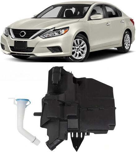 Windshield Washer Reservoir Tank Compatible with For Nissan Altima 2013-2018 | Without Sensor | W/Pump | W/Inlet | W/Cap | 289109HM0A in Saudi Arabia
