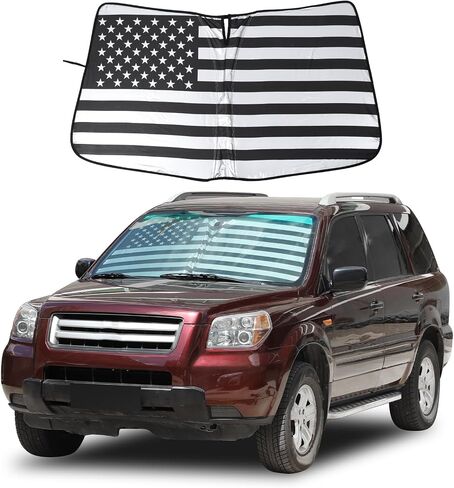 Windshield Sun Shade for Honda Pilot 2003 2004 205 2006 2007 2008, Front Window Sun Visor Protector, Foldable Car Reflective Blocker UV Rays and Heat in Saudi Arabia